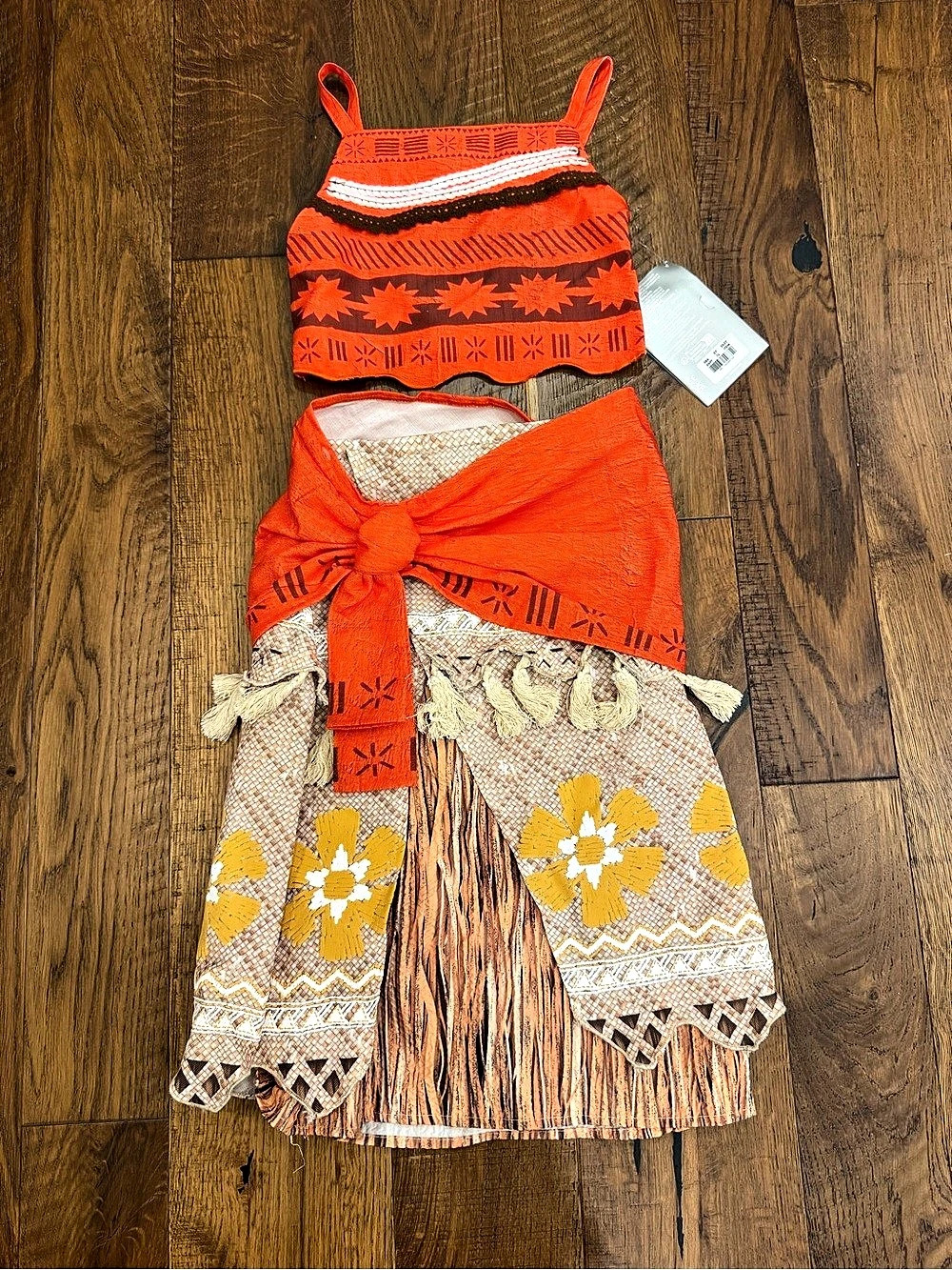 Disney Moana Halloween Costume Dress Girls Size 5/6 NEW with Tags